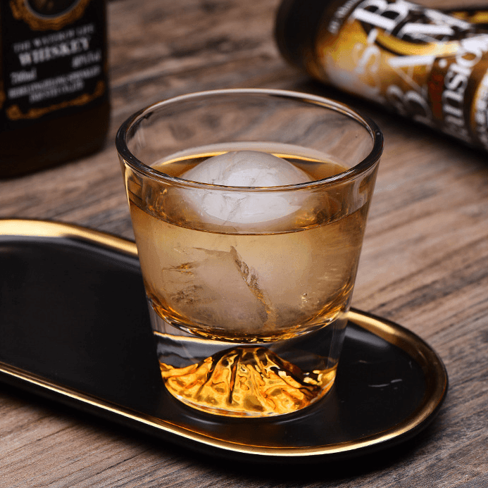 Whiskeyglas Edo Kiriko Handgemaakt Japans Kristal Set Houten Geschenkdoos Chamvin