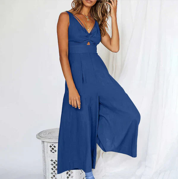 Elegante V-hals Jumpsuit voor Dames