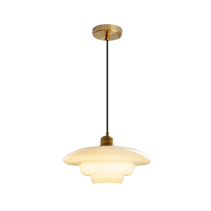 Melkachtig witte glazen hanglamp E27 glas wit keuken eetkamer hal modern minimalistisch verlichting