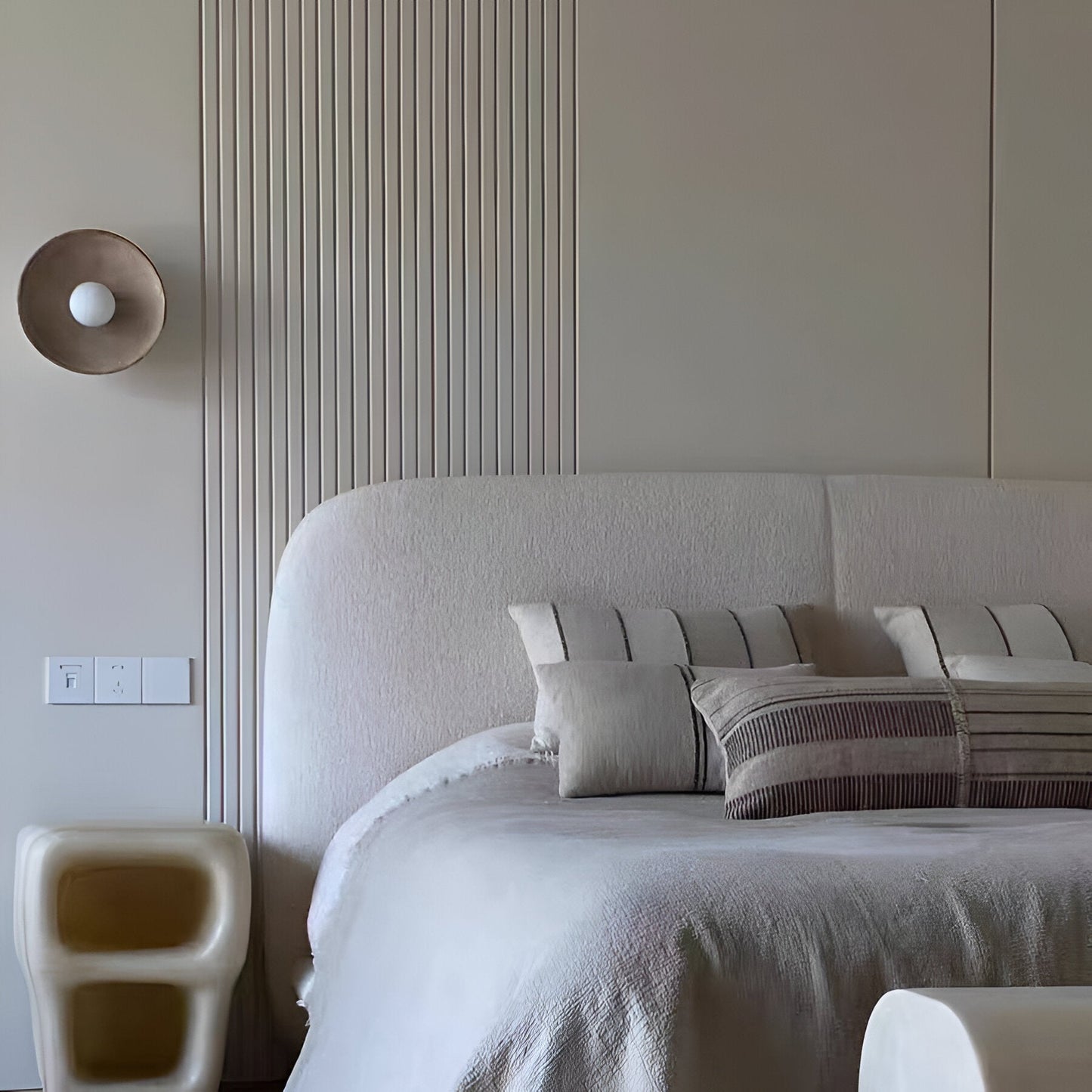 Wandlamp Rond Maan Design LED G4 Japandi Scandinavisch Ø20 Ø50