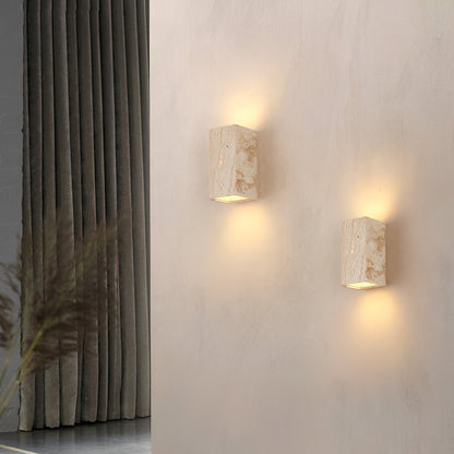 Buitenlamp Travertin Steen Up Down LED IP65 3000K Gevel