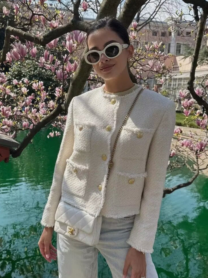 Dames Blazer Bouclé Elegant Tijdloos Model