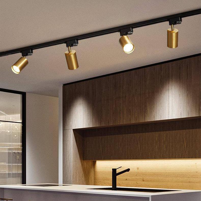 Moderne led railverlichting met verstelbare spots (3–5 lichtpunten) – plafondrail