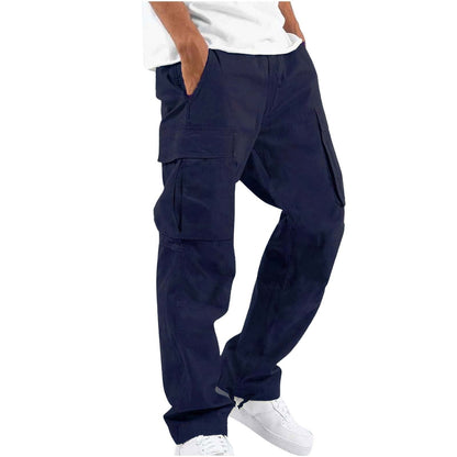 Heren Cargo Broek Met Veel Zakken Relax Fit