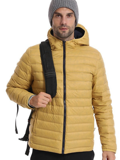 Heren Winterjas Waterdicht Gewatteerd met Capuchon Warm