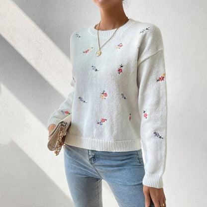 Vrouwelijke Zomerjurk Bloemenprint Ronde Hals Casual
