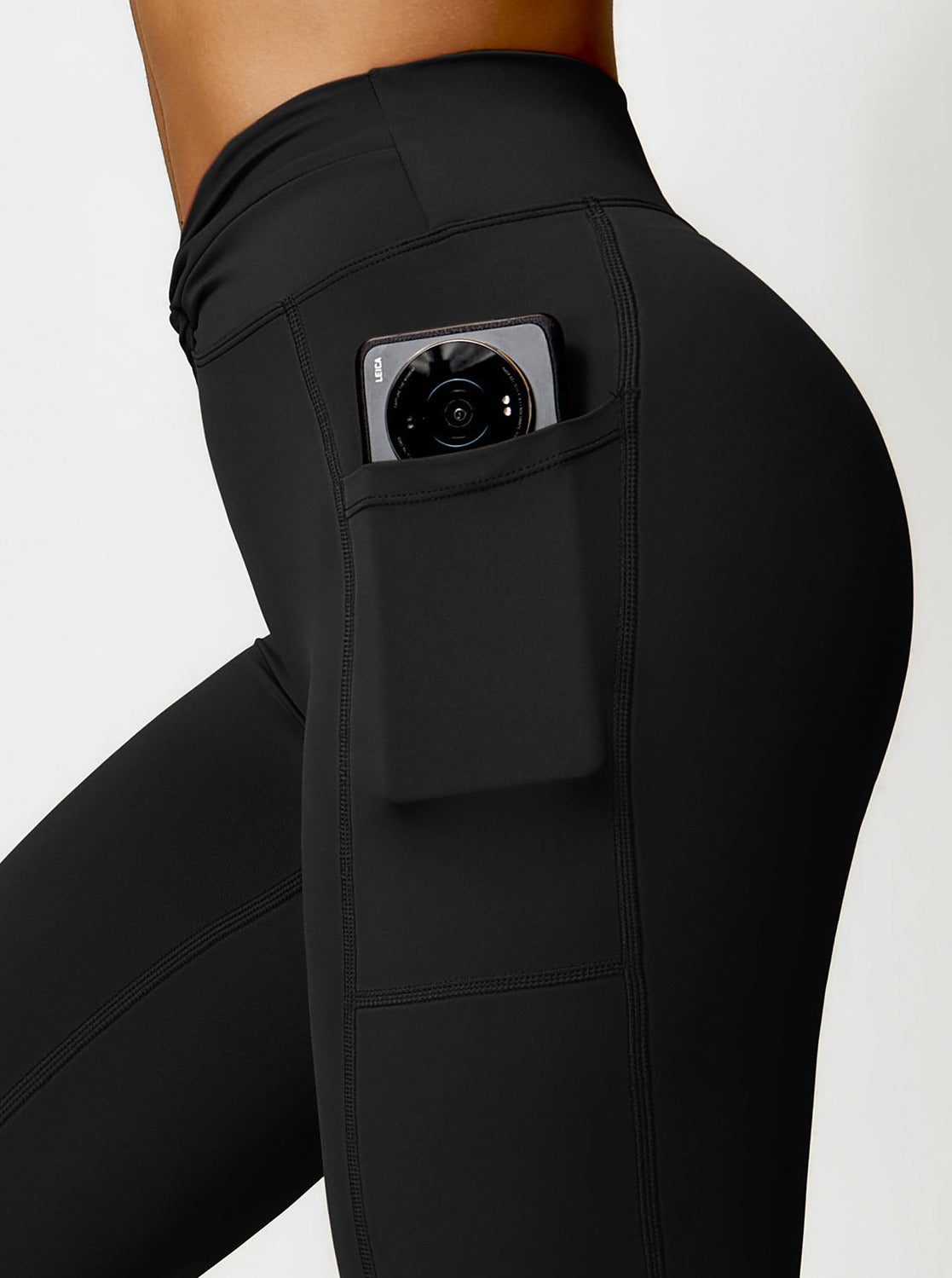 Vrouwelijke Bootcut Legging met Zakken Hoge Taille