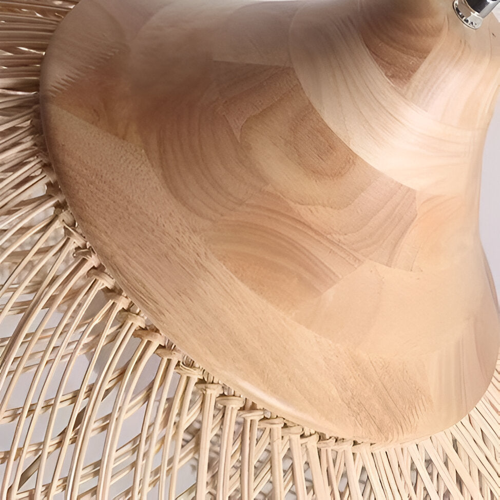 Hanglamp Rattan Bamboe Handgevlochten Bohemian Retro E27 Ø40 Ø60 Eetkamer