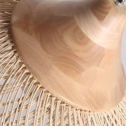 Hanglamp Rattan Bamboe Handgevlochten Bohemian Retro E27 Ø40 Ø60 Eetkamer
