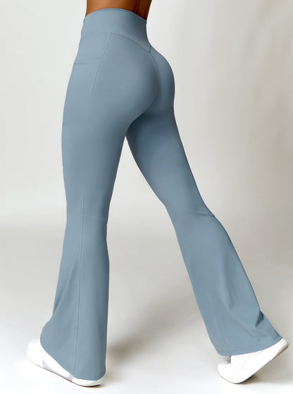 Dames Broek Flared Comfortabel Ademend Stof