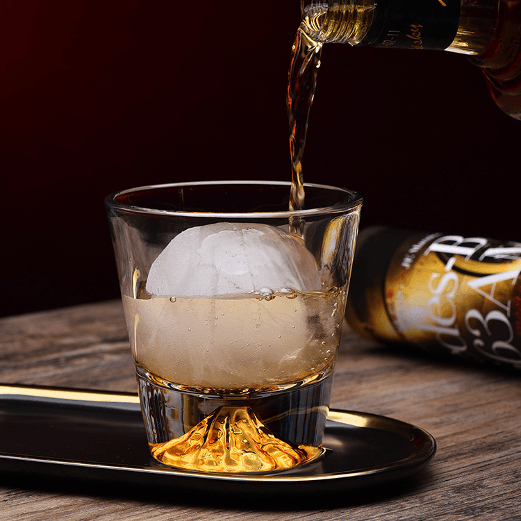 Whiskeyglas Edo Kiriko Handgemaakt Japans Kristal Set Houten Geschenkdoos Chamvin