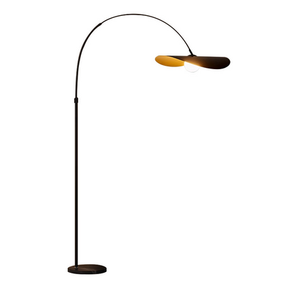 Boog Vloerlamp LED IJzer Acryl Zwart Woonkamer Leeshoek Staande Lamp Minimalistisch Wabi Sabi Booglamp Modern Interieur
