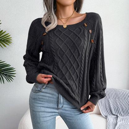 Dames Gebreide Trui Comfortabele Pasvorm Elegant