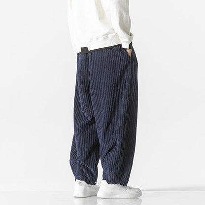 Elegante Cotton Broek voor Dames Comfortabele Corduroy Stof