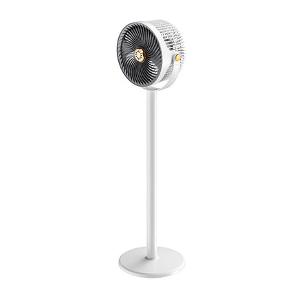 Ventilator 360 Graden Rotatie Staand 86,5 cm Stille Motor Grijs Wit Verstelbare Hoogte Woonkamer