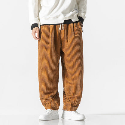 Elegante Cotton Broek voor Dames Comfortabele Corduroy Stof
