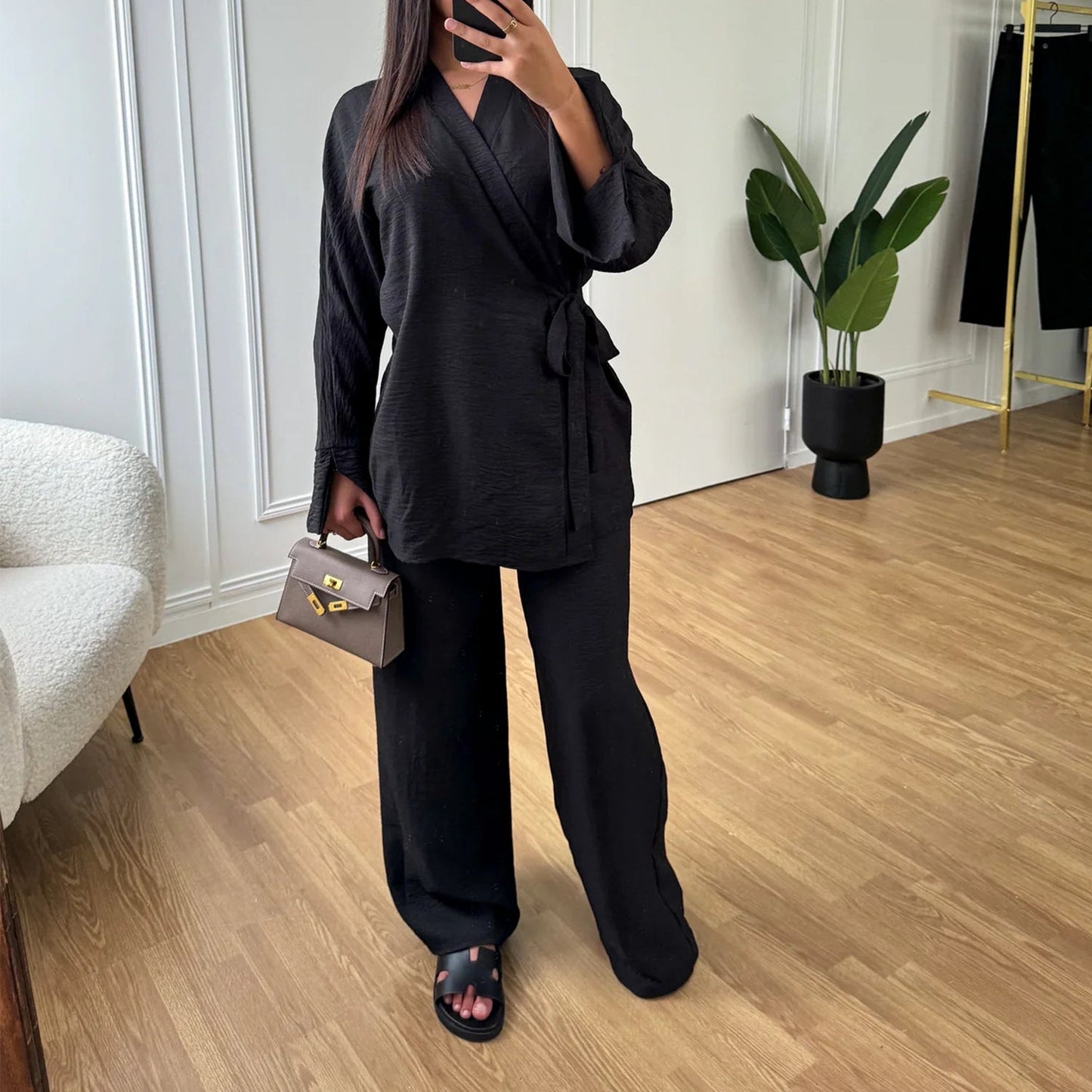 Dames Kimono Set Comfortabele Pasvorm