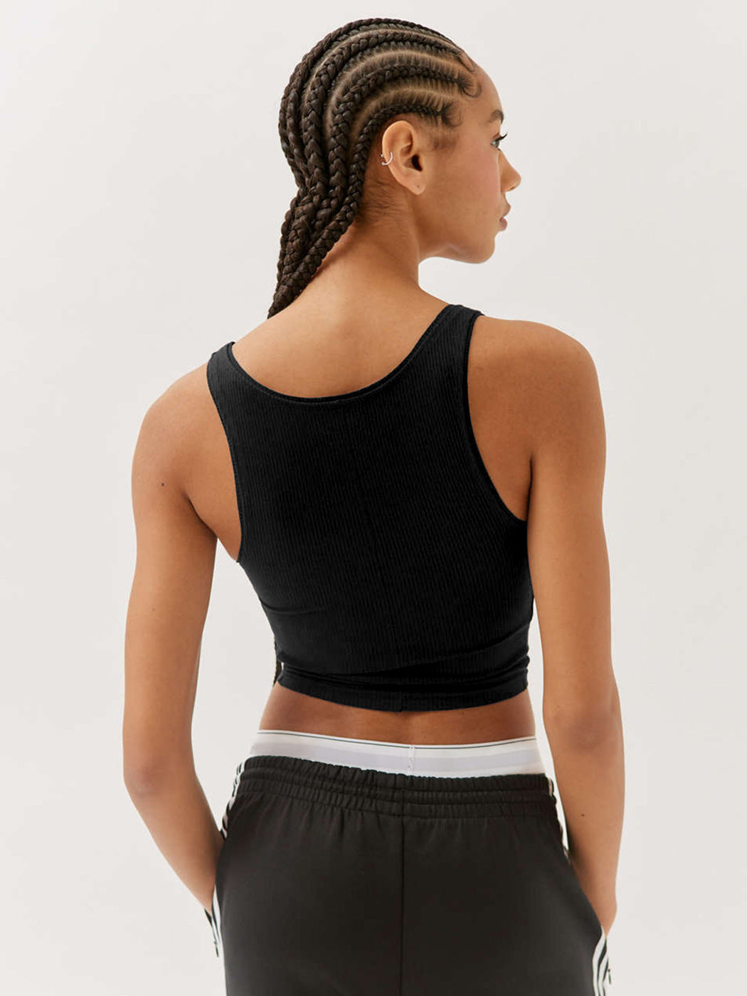 Vrouwelijke Tanktop Sportief Mouwloos voor Fitness