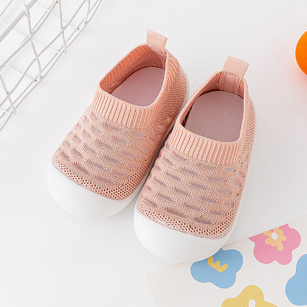 Baby Schoensokken met Anti-Slip Zool Mesh Design Kinderschoenen Ademend Comfort Eerste Stapjes Peuters