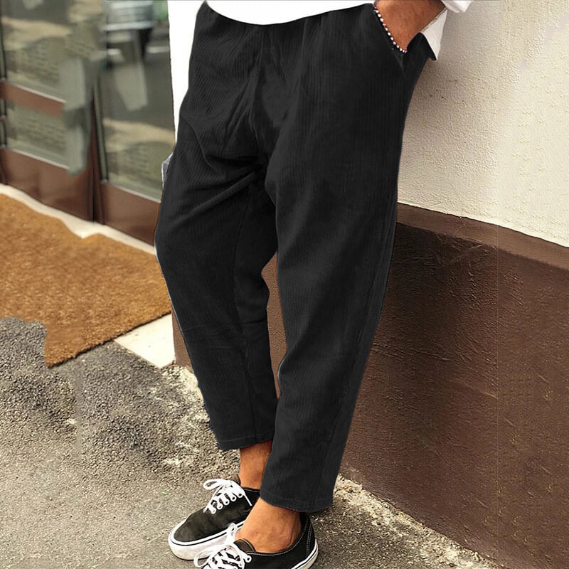 Heren Corduroy Broek Comfortabel en Casual