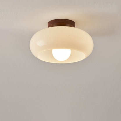 Sansoti | Bauhaus Plafondlamp French Cream – Crème LED Plafondlamp voor Slaapkamer & Woonkamer