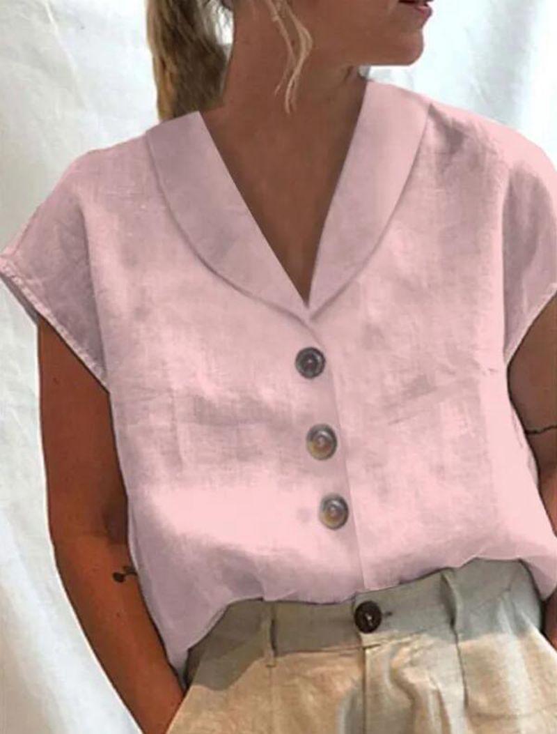 Modieuze Vrouwelijke Blouse Met Kraag Voor Dames