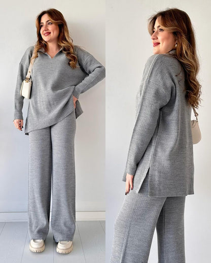 Dames Gebreide Set Comfortabele Pasvorm