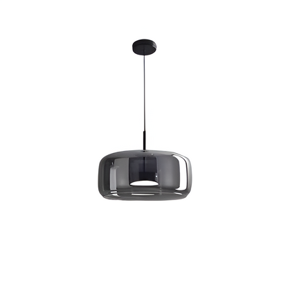 Hanglamp Rookglas Retro Trio Handgeblazen Dimbaar Verstelbaar Zwart