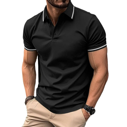 Heren Slim Fit Polo Shirt van Katoen Casper