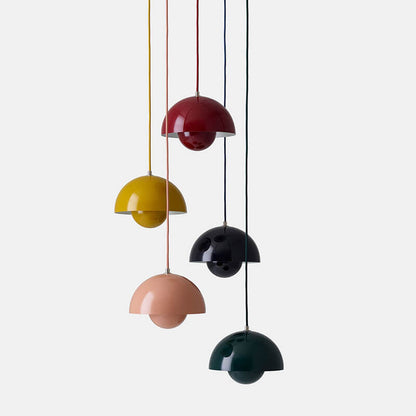 Scandinavische Hanglamp Halfrond Metalen Kap 1-Lichtpunt Modern Design Eetkamer Woonkamer