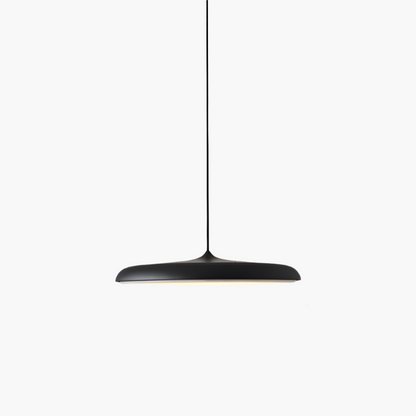 Scandinavische ultradunne schijfvormige hanglamp met diffuus ledlicht voor moderne interieurs