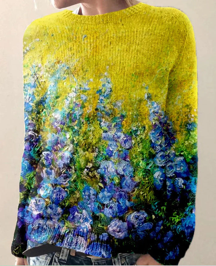 Damestrui met 3D Bloemenprint Zacht en Stijlvol
