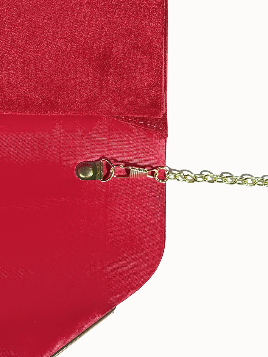 Fluwelen Clutch Avondtasje Suède Stijl Elegant