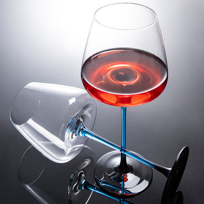 Wijnglas Blauwe Steel Bordeaux Karaf Set Handgeschilderd Glas Tafelstuk Wijn