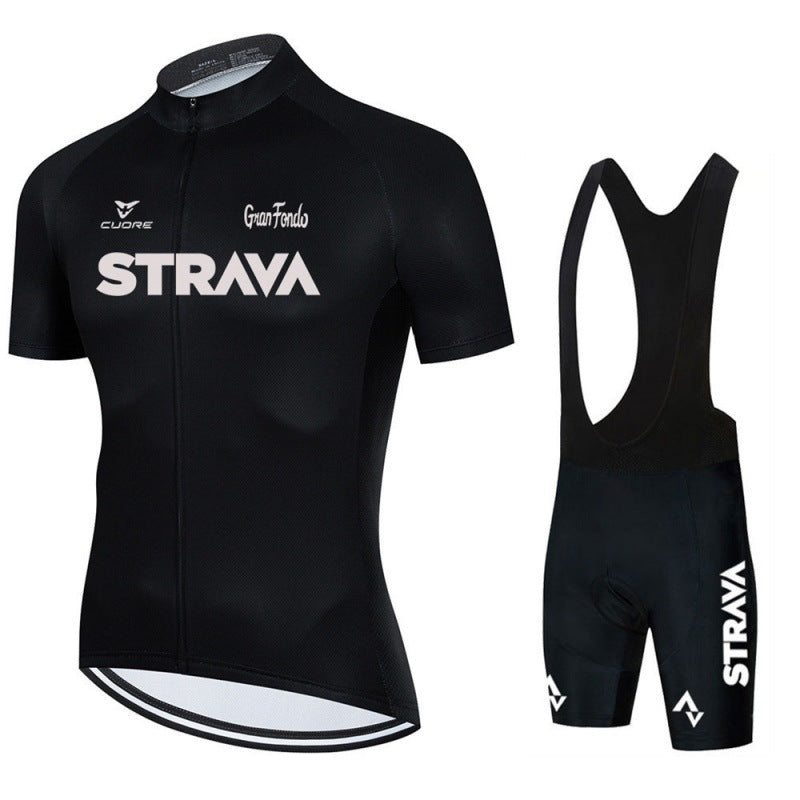 Fietspak voor Mannen - Ademende Fietsshirt en Broek Set