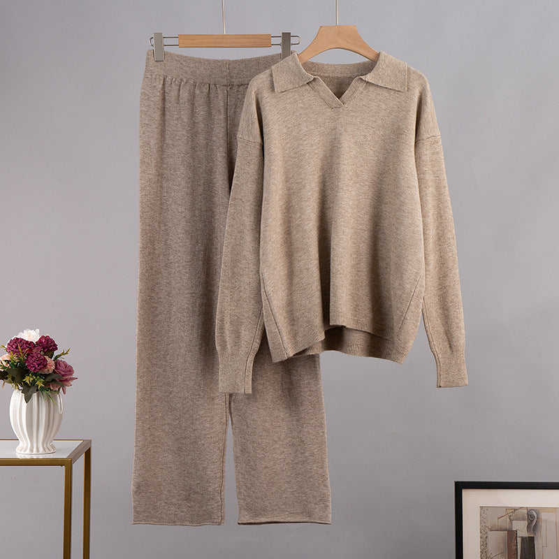 Striktrui met Polo Hals en Wijdte Broek → Striktrui Polo Hals Wijd Model Herenbroek