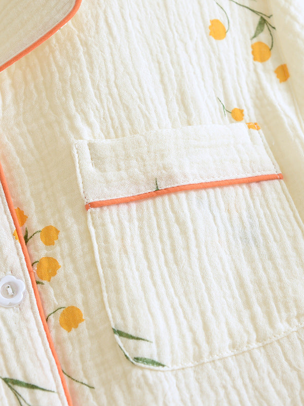 Vrouwen Pyjama Set Katoen Zacht Elegante Ontwerp