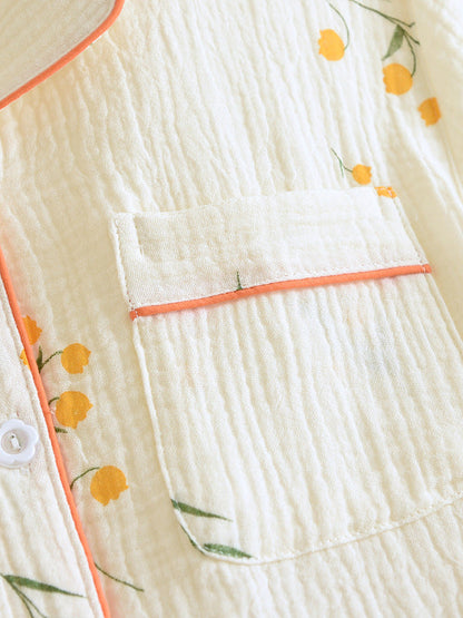 Vrouwen Pyjama Set Katoen Zacht Elegante Ontwerp