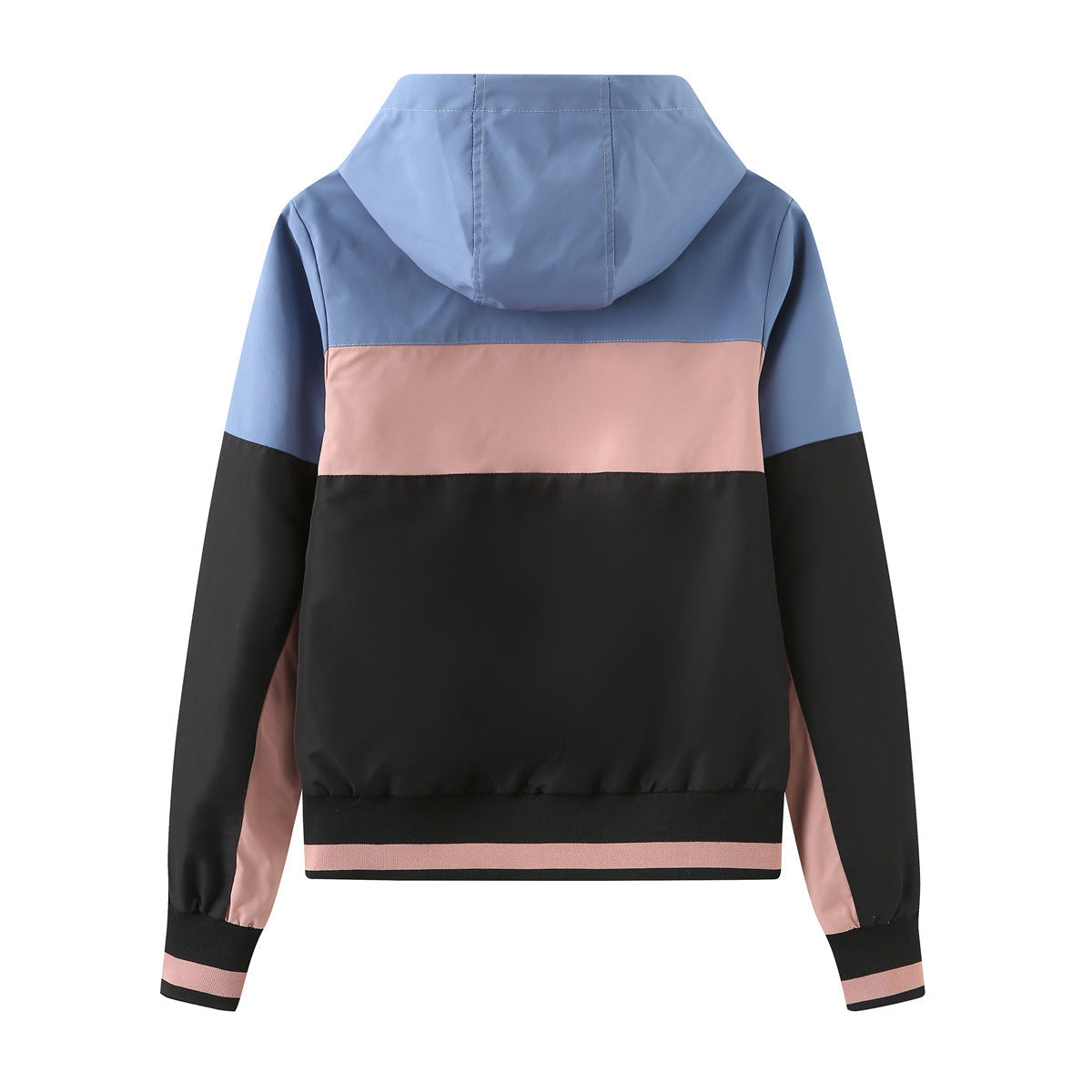 Dames Waterdichte Windjack Met Capuchon Colorblock