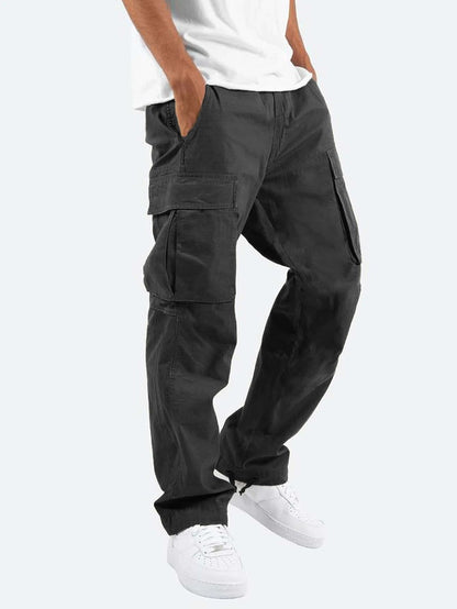 Heren Cargo Broek Met Veel Zakken Relax Fit