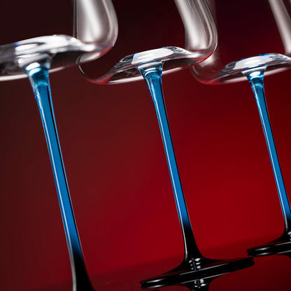 Wijnglas Blauwe Steel Bordeaux Karaf Set Handgeschilderd Glas Tafelstuk Wijn