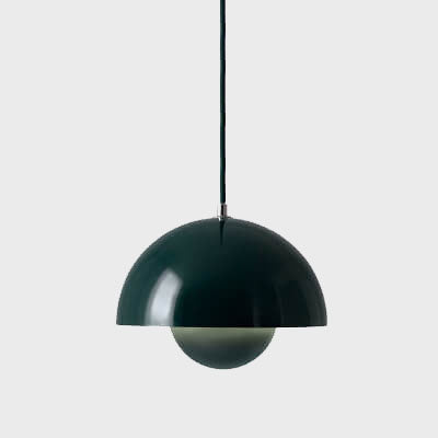 Scandinavische Hanglamp Halfrond Metalen Kap 1-Lichtpunt Modern Design Eetkamer Woonkamer
