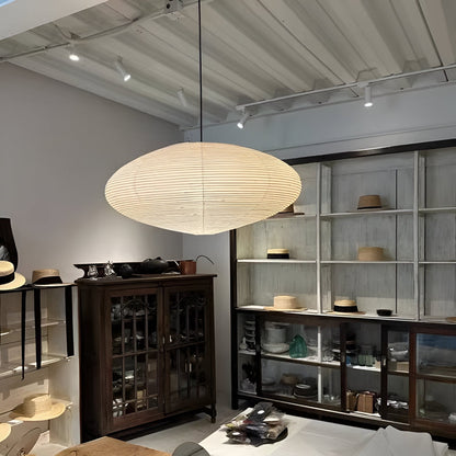 Plafondlamp Mulberry Papier Japandi Design Ø50 Ø60 LED Dimbaar Wit Geometrisch
