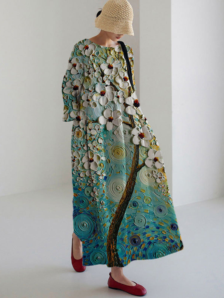 Vrouwelijke Zomerjurk met Bloemenprint Mooi en Luchtig