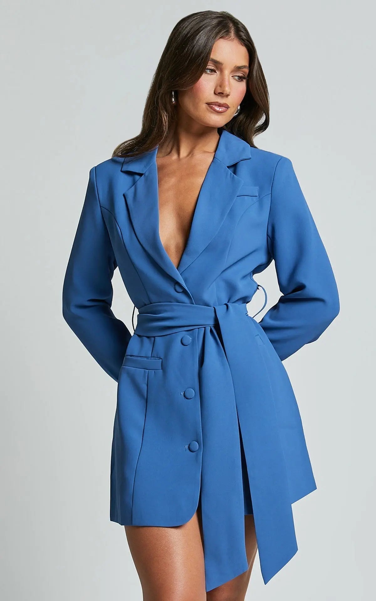 Dames Blazerjurk Klassieke Riemjurk Elegant Design