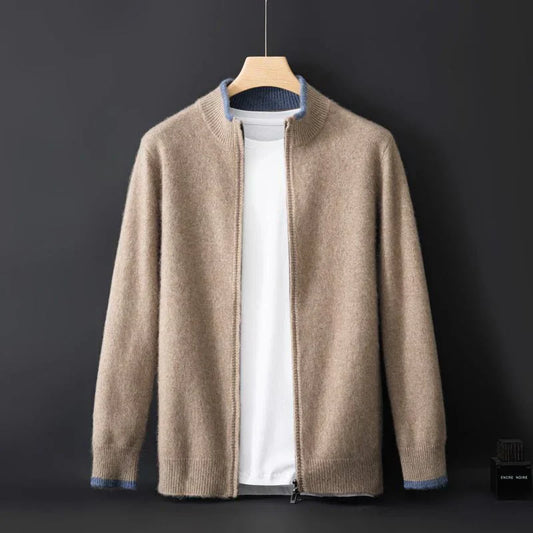 Elegante Herenjas Aurelio Stijlvol Zwarte Jas - StudioMarella
