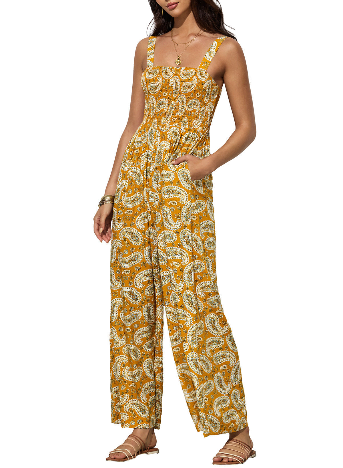 Dames Bohemien Jumpsuit Losse Pasvorm