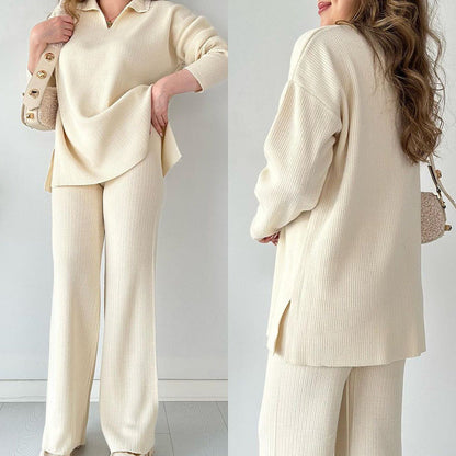 Dames Gebreide Set Comfortabele Pasvorm