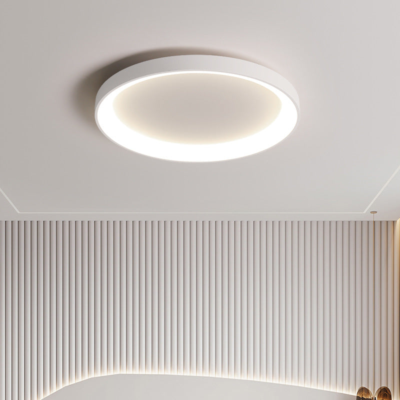 Minimalistische plafondlamp metaal acryl LED zwart woonkamer plafondverlichting modern design ringlamp