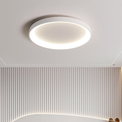 Minimalistische plafondlamp metaal acryl LED zwart woonkamer plafondverlichting modern design ringlamp